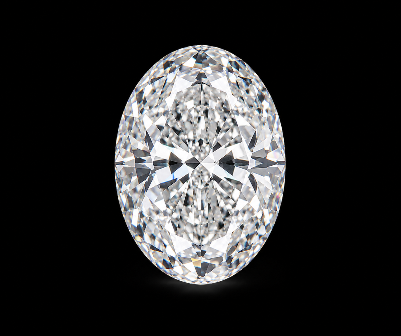 Oval Portuguese cut diamond
