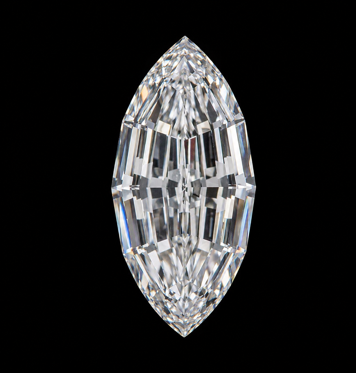 Step Marquise cut diamond